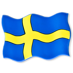 magnet Svensk Flagga Gummi